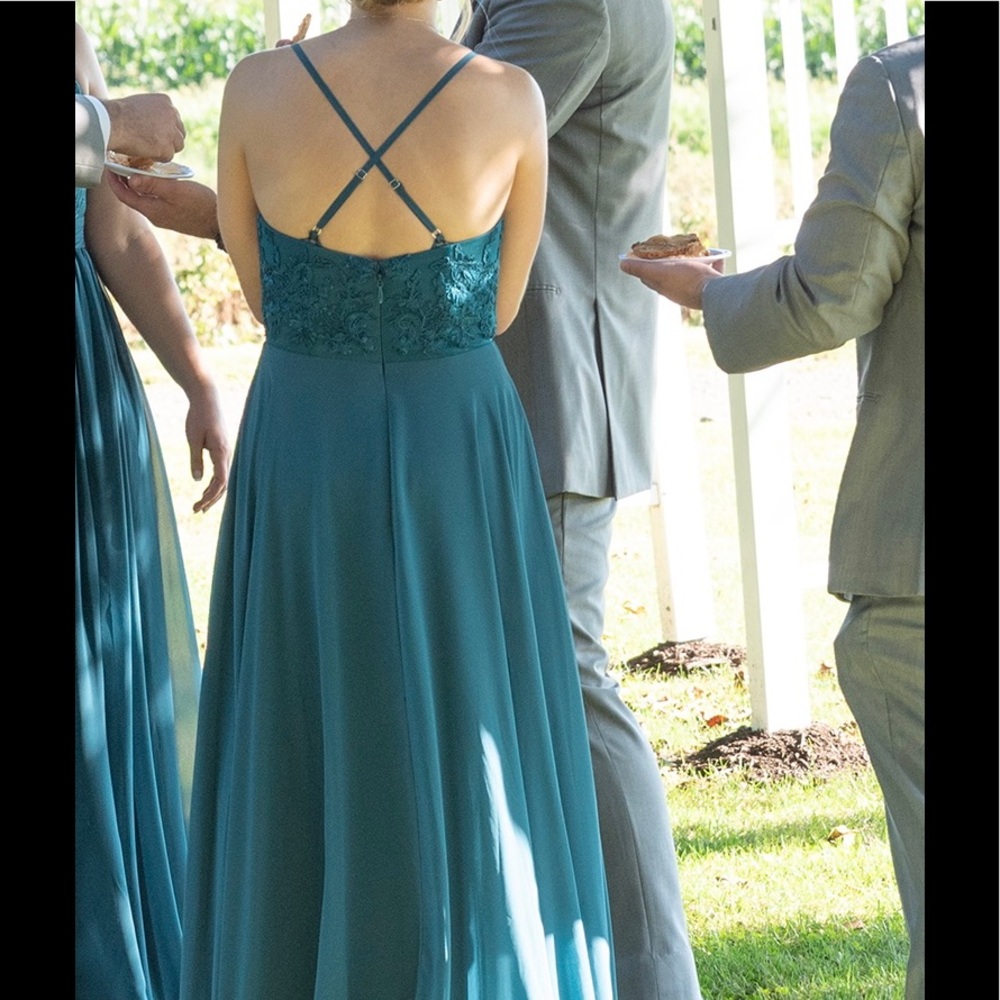 Azazie Sonya Dress in Peacock Color - Picture 14 of 16